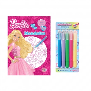Barbie Mandalas จินตนาการ Imagination + สีเจลหมุนได้
